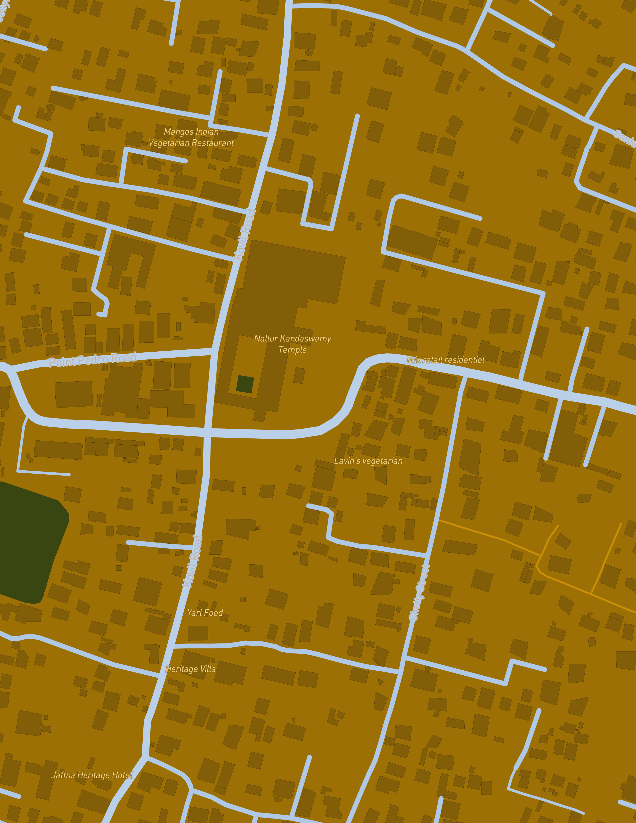 Zoomed in on the exact location on the map 